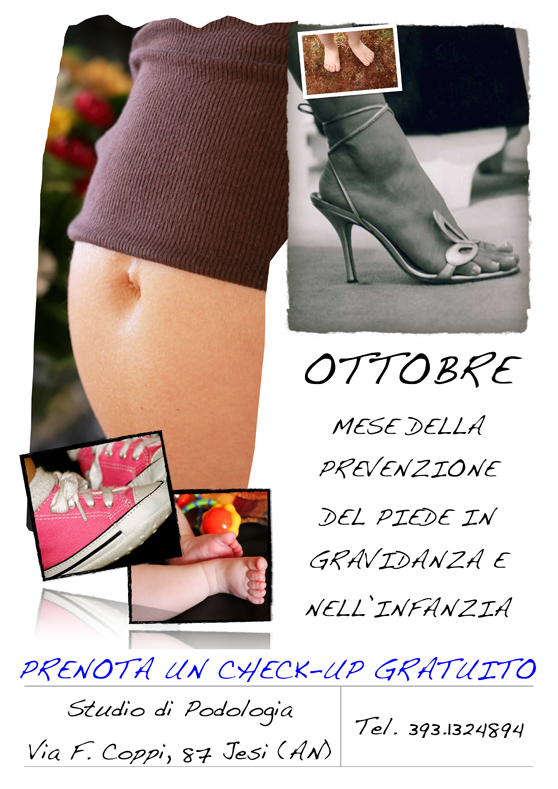 Podologo a Jesi Ancona Marche - Ottobre: Mese della prevenzione del piede in grafidanza e in infanzia