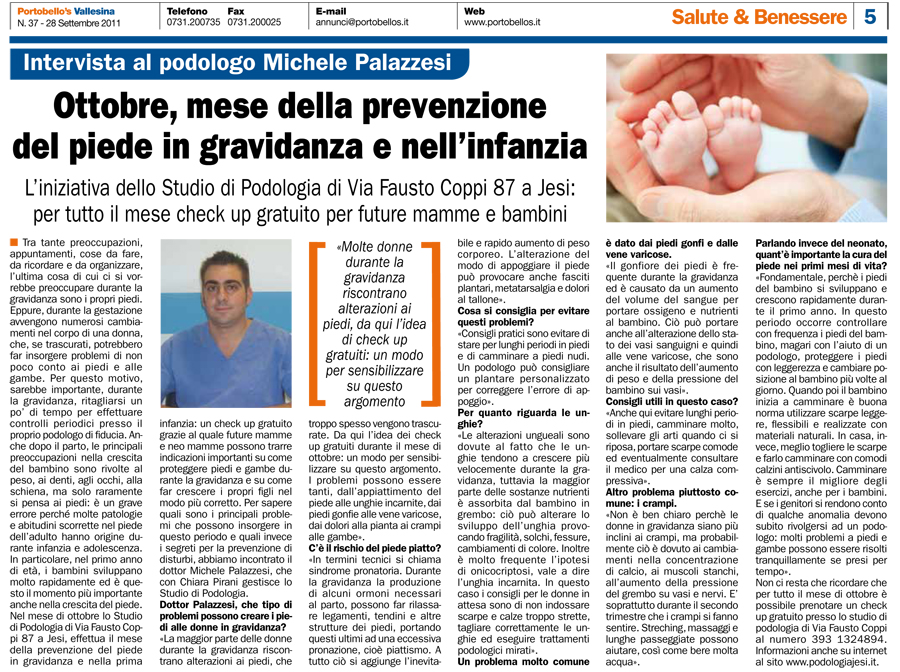 Podologo a Jesi (Ancona) e Cingoli (Macerata) - Piede in gravidanza e nell’infanzia